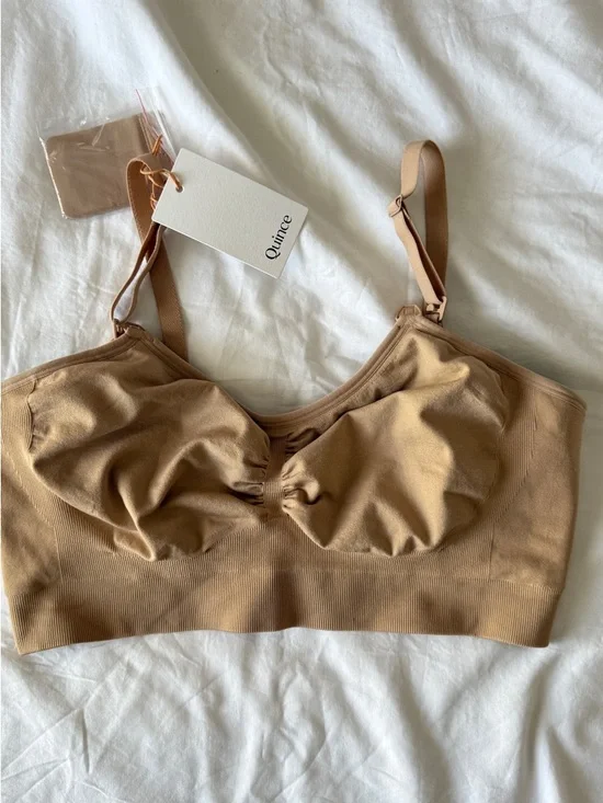 Quince maternal Tan Wireless Everyday Bralette - Picture 1 of 6
